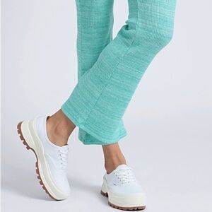 Vans white Platform Shoes with Bold Style